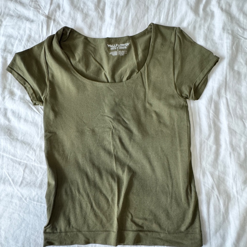 Wallflower Sage Green Short Sleeve Tee